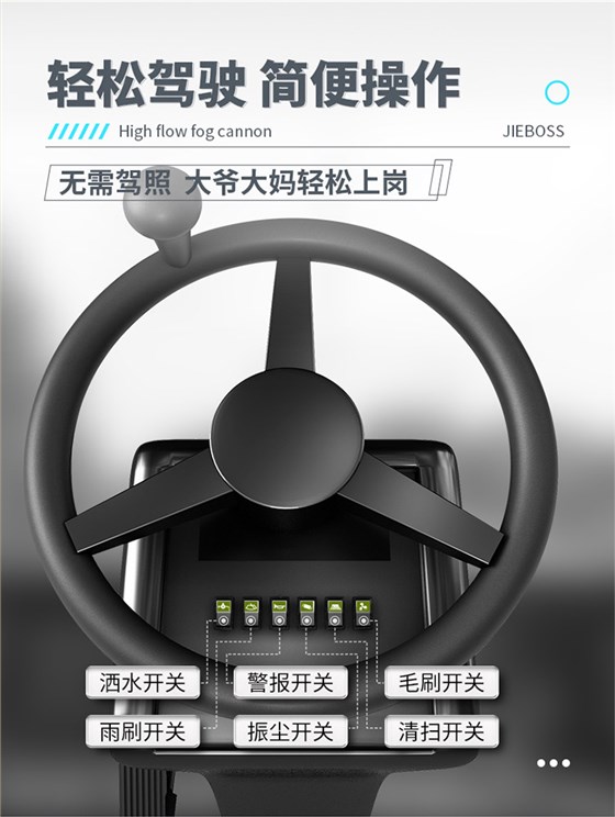 全封閉駕駛式電動(dòng)掃地車(chē)1900B 全封閉駕駛式電動(dòng)掃地車(chē)1900B